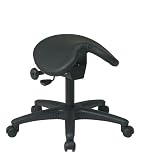 Black Backless Stool