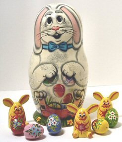 Childrens Toyshop  Toys : Russian Nested Dolls - Russian Fairytale - 3 piece set