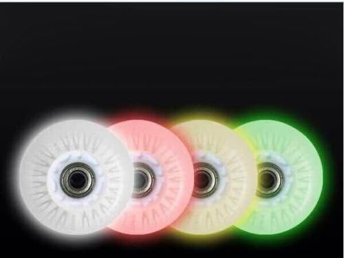 New Red/White/Green/Blue Flashing Roller Inline Skates Wheels 90A PU 2Pieces/Lot