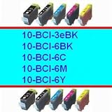 50 PACK 10-BCI-3EBK, 10-BCI-6BK, 10-BCI-6C, 10-BCI-6M, 10-BCI-6Y COMPATIBLE INK CARTRIDGES FOR CANON PRINTER NON-OEM CANON I560 # FOR BJC-3000 SERIES,6000,I450, I550,560,850,860,MULTIPASS C555,C755,F30,F50,F60,F80,MP700,730 # PIXMA IP3000,IP4000,IP4000R
