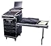 Odyssey FZGS1316WDLX Flight Zone Glide Style Ata Combo Rack With Wheels And Side Table: 13u Top Slant, 16u Vertical
