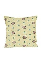 Cojín Retro Flowers (Amarilla)
