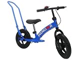 PANGAEA(パンゲア) KIDSBALANCEBIKE キッズバランスバイク 12インチ ブルー ノーパンクタイヤ ペダル無し チェーン無し ステップ有り アシストバー/リアブレーキ/てんとう虫ベル標準装備 73376-03