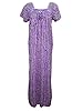 Indiatrendzs Women's Hosiery Nighty Purple Floral Printed Maxi Dress L