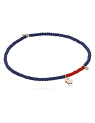 Shy by Sydney Evan Hamsa Diamond Bezel Midnight Beads Charm Bracelet, 6"
