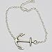 Silver Anchor Bracelet, Silver Anchor Charm Bracelet,unique Bracelet, Birthday Present, Gift, Bracelet
