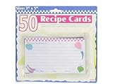 96 Packs of 50 Pack recipe card set