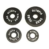 Olympic Black plates 0.5,1.25,2.5,5 KG 4 Pairs