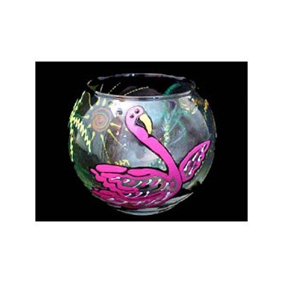Flamingo Frolic Design - with candle