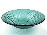 IMAGE OF Fontaine Emerald Twist Glass Vessel Bathroom Sink - FSA-VS-BN6106