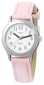 Timex Kids' T79081 My First Timex Pink Leather Strap Watch