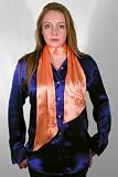 Saffron Silk Satin Scarf by Royal Silk
