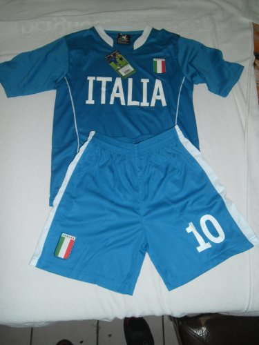 Kinder National Trikot Italien 2 teilig Gr. 116 EM 2012 Europa Meisterschaft