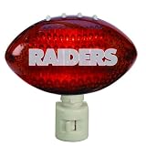 Pack of 2 NFL Oakland Raiders Football Shaped Night Lights