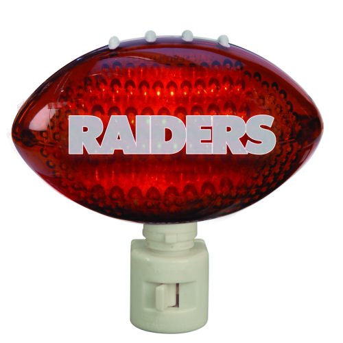 Pack of 2 NFL Oakland Raiders Football Shaped Night Lights
