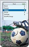 Soccer - Apple iPod video 30GB Hard Case iJacket - Shock Absorbent Hard Protective Faceplate Cover + FREE iPod video Screen Protector Shield