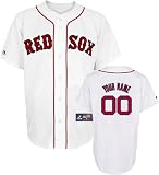 MLB Boys' Boston Red Sox Replica Jersey Personalized (White, X-Large)