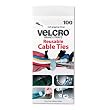 Velcro Reusable Self-Gripping Cable Ties, 0.5 Inches x 8 Inches Long, Black, 100 Ties per Pack (91140)