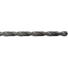 Dormer A345 High-Speed Steel Extra-Long Length Drill Bit, Black Oxide Finish, Morse Taper Shank, Spiral Flute, 118 Degree Point Angle