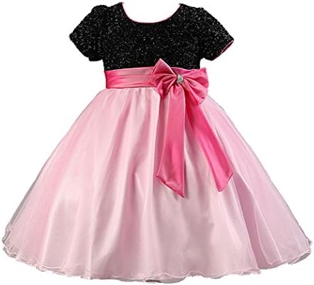 Kids Girls Princess Rose Flower Lace Ruffled Tulle Skirts Dresses