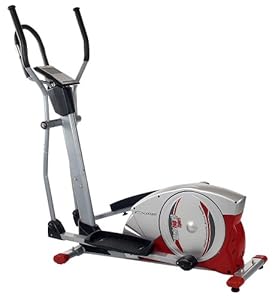 Christopeit Crosstrainer Ergometer CXM 6, Silber Rot Schwarz