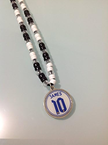 Real Madrid James 10 White and Blue Necklace Keychain Cl009