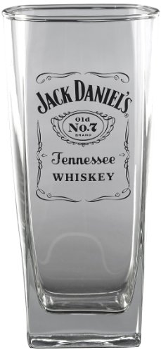 Jack Daniel s Licensed Barware Label Logo Tall Rocks Glass