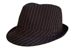 Pinstripe Lightweight Fedora Hat (More Colors Available)