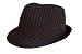 Pinstripe Lightweight Fedora Hat (More Colors Available)