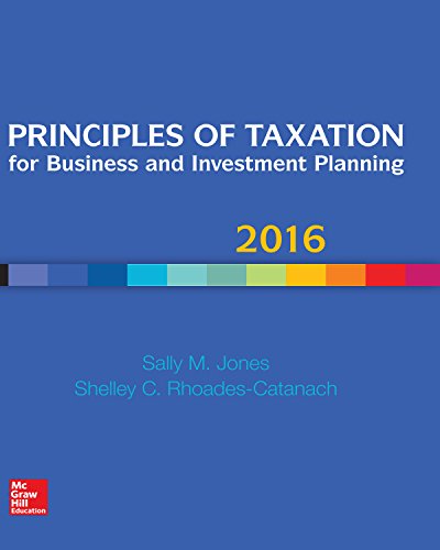 Principles of Taxation for Business and Investment Planning