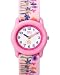 Timex Kids' T7B591 Pink Flowers Stretch Band Watch