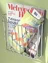 Classico Magazine Rack (Chrome) (8.5"H x 10.5"W x 3.5"D)