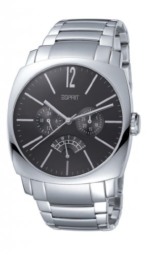 Esprit Herren-Armbanduhr XL Magnitude Silver Black Analog Edelstahl ES102291004 Preisvergleich