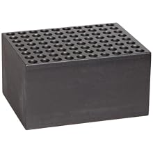 Talboys 949128 Anodized Aluminum PCR Plate, 80 Well, 6.4mm Well Diameter, 3.75" Length x 3" Width x 2" Height, For 10 x 8 Tube Strips
