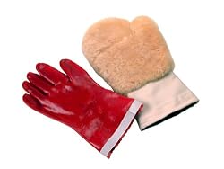 Eurow Sheepskin Pro Mitt with Waterproof, Rubberized Glove Interior