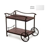 Meadow Decor Universal Serve Cart - White Finish