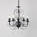 Black Shabby Chic 5 Way Ceiling Light Chandelier