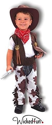 TODDLER INFANT CHILDRENS BOYS GIRLS PARTY FANCY DRESS COSTUME OUTFIT (Cowboy Toddler's Costume) by Styloo