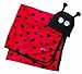 Sozo Girls Ladybug Swaddle Blanket & Cap Set, Red/Black, One Size