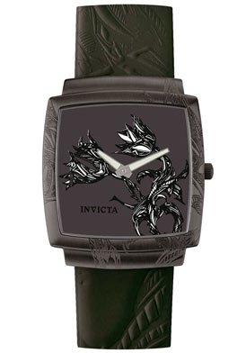 Invicta Yellow 5816 Adrenaline Low-Pro Artist Collection Monochromatic Tulips Watch