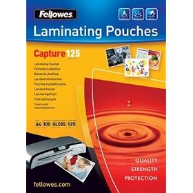 Fellowes Capture A6 125 microns Laminating Pouches (Pack of 100)