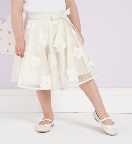 Autograph Appliqu&eacute; Mesh Skirt clothing
