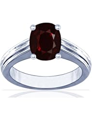 14K White Gold Cushion Cut Ruby Solitaire Ring (GIA Certificate)