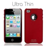 SGP アイフォン 4 ケース Ultra Thin Vivid Series 【 DANTE RED 】 液晶保護シートセット for iPhone 4