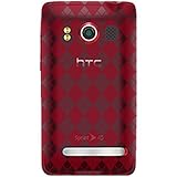 Amzer Luxe Argyle Skin Case for HTC EVO 4G (Red)