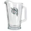 Florida Marlins 60oz Glass Pitcher - Primary Logo MLB Baseball