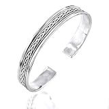 Sterling Silver Designer Bangle - 8