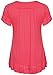 PurpleHanger Women's Short Frill Sleeve Bead Top Plus Size