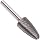 PFERD Tree Carbide Bur, Uncoated (Bright) Finish, Double Cut, Radius End