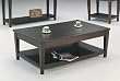 Contemporary Style Cappuccino Finish Coffee Table